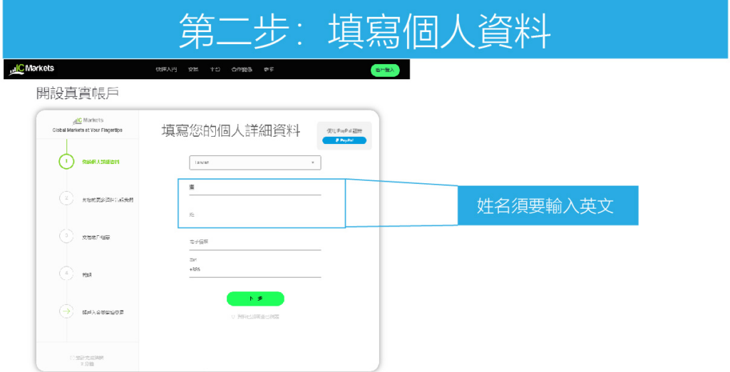 IC Markets开户流程详解 - 用截图一步一步解释开户流程以及注意事项